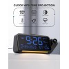 Mesqool Projection Alarm Clock for Bedroom Ceiling Digital Clock Projector