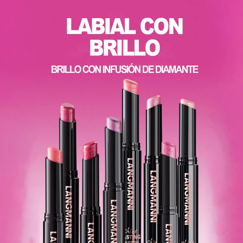 Lapiz Labial Nacarado Hidratante Larga Duracion