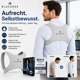BLACKROX Posturex Posture Corrector Shoulder Strap Posture Corrector for Women and Men for Back Stretcher Back Support Posture Trainer Correction Body Posture