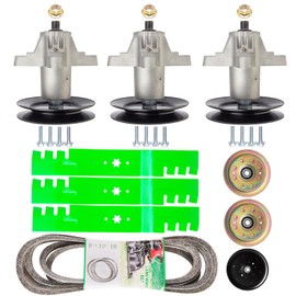 Deck Rebuild Kit for 54" Deck Models M TD Cub C adet RZT L54KH L54KW S54 Zero Turn Mower 3 Spindle 618-05137 918-05137 3 Blade Replaces 742-0677 1 Be lt954-04329A 2 Idler 756-04129 1 Idler 756-04511B
