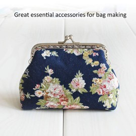 Purse Closure Frame, Small Coin Bag Closure Purse Kiss Closure Purse Clasps Handbag for Sewing Purse Bag Making DIY Craft Supplies Pack of 10