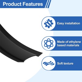 3/4"(0.75") Black Vinyl Insert Molding Trim Screw Cover RV Boat Camper Trailer (75ft)