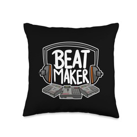 Beat Makers Apparel For All Beat Makers Music Producers Throw Pillow, 16x16, Multicolor
