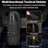 Unbranded Tactical Flashlight Holster Duty Belt Pouch Rotatable Clip 360