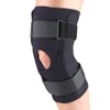 OTC Knee Stabilizer Wrap, Hinged Bars, Neoprene, Black, X-Small