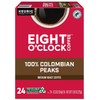 Eight O'Clock Coffee Colombian Peaks, Single-Serve Keurig K-Cup Pods, Medium