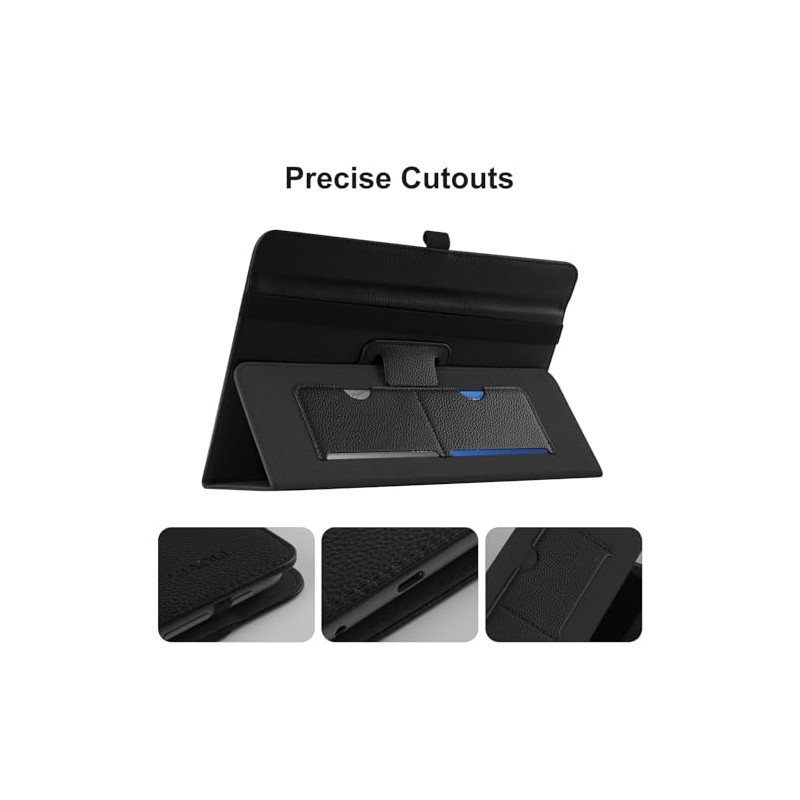 Universal 8 Inch Android Tablet Case, Folio Protective Cover for