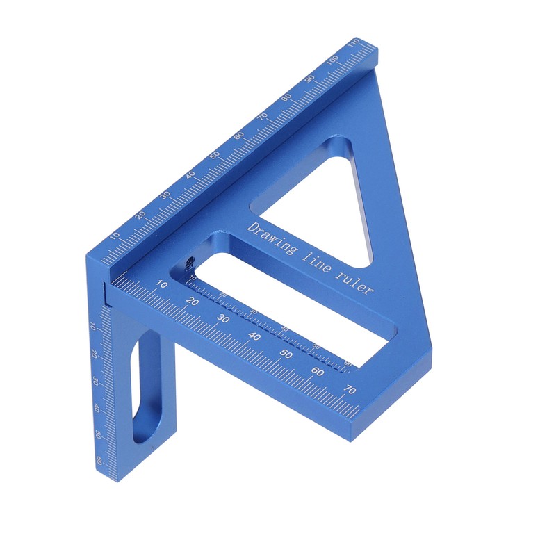 3D Multi Angle Measuring Ruler 45 90 Degree Aluminum Alloy