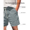 JEMLDL Corduroy Shorts for Men Elastic Waist Drawstring Lightweight Summer
