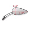 Chrome Skull Teardrop Aluminum Rearview Side Mirrors fits for Harley