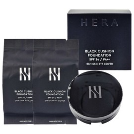 Hera [Total 3 pieces] Hera Black Cushion Foundation 23N1 Beige Original/Refill (Review Event) / [총 3개입] 헤라 블랙 쿠션 파운데이션 23N1 베이지 본품/리필(리뷰이벤트)