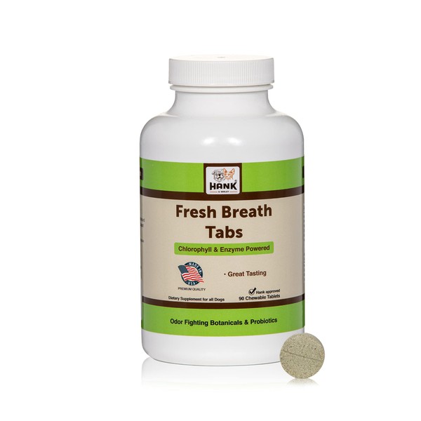 Fresh Breath TABS- chewable Breath Mints for Dogs. Triple-Action Oral