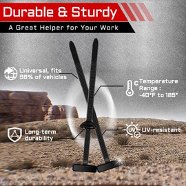 CRAZYTHUR Cable Tie Buckle，300Pcs Nylon Universal Cable Tie Buckle of Self-Locking T Rivet, New Multifunctional Grip Auto Zip Ties Buckles Tool Fasteners for Bumper Retainer Fender Liner Door Panel