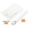 sourcing map Luggage Tag PU Holders, 10x7cm Baggage Label Identifier