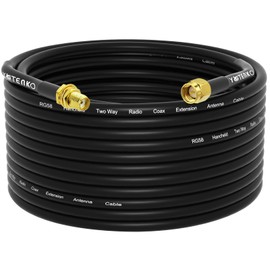 YOTENKO SMA Male to SMA Female 50FT RG58 Coaxial Cable, SMA Antenna Extension Cable Low Loss Relocation (NOT for TV, WiFi)