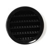 Black 4" Round Plastic Soffit Air Vent 50 Pack