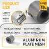 Gutter Guard 5 Inch x 50 Feet Roll, Aluminum Leaf