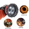 Angle Grinder Wire Brush Set, M14 Bowl Cup Flat Steel