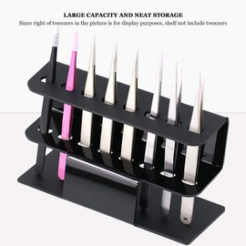 Eyelash Tweezers Stand, Acrylic 8‑Hole Eyelash Extension Tweezers Holder, Double‑Layer Design Eyelash Tweezers Place Tool