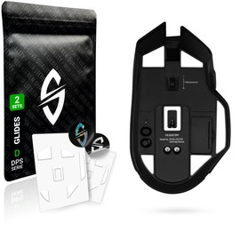 SensoryBoost DPS Glides (Set of 2) for Razer Basilisk Ultimate - Ultra Fast, Rounded, Low Friction, High Quality, Durable, Replacement Mouse Feet, Skates - Gaming Mouse Upgrade Accessories