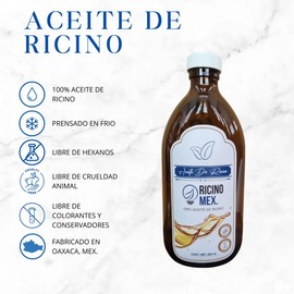 Aceite De Ricino Puro 500 Ml Pestañas-uñas-corporal