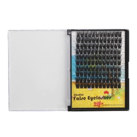 Dedila120Pcs 8-20mm Available Handmade D Curl Wide Stem Individual False Eyelashes Cluster Eyelash Extensions Dramatic Look Volume Eye Lashes Set Home DIY Lashes (16mm)