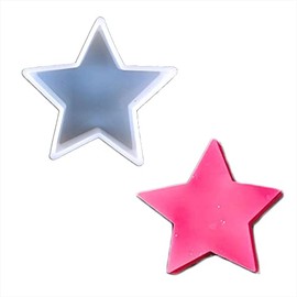 Duawenki Five-Pointed Star Shape Car Freshie Silicone Mold for Making Soap Aroma Beads Car Freshie, Pendant, Candle, Resin