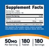 Nutricost Zinc Gluconate 50mg, 180 Tablets - GMO-Free