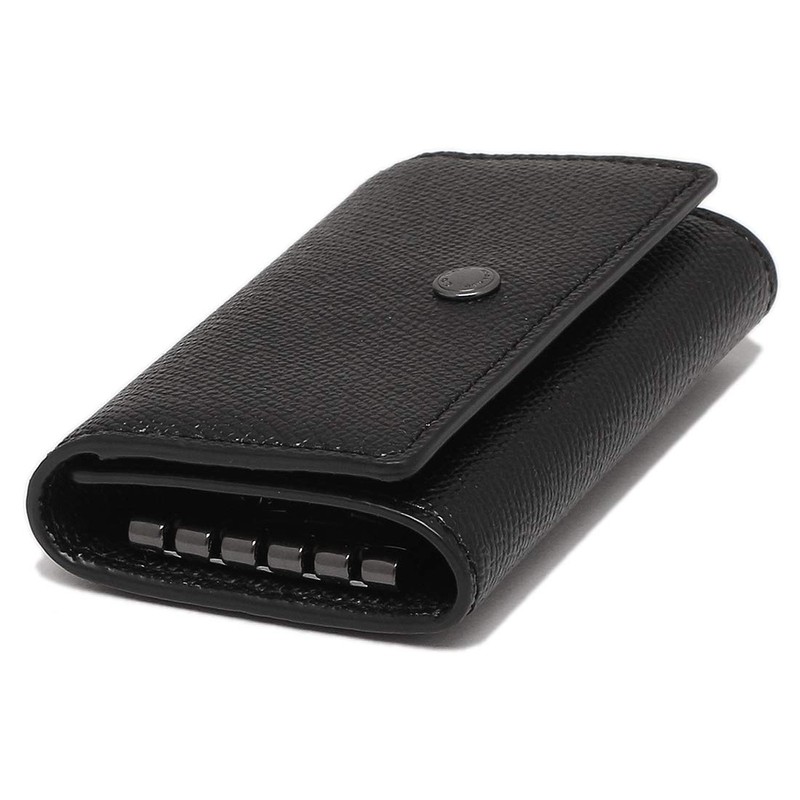 Coach F73992 QBBK Key Case, Outlet, Men's, Women's, Black