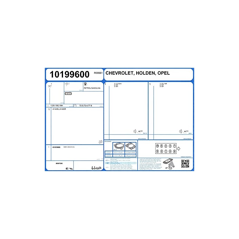 Ajusa 81053800 Cylinder Head Screw Set