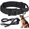 Tactical Dog Collar and Leash Set Adjustable Nylon Military Dog