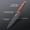 GOODA Kitchen Knife Set With Block,6-Piece Professional Chef Cooking Knives