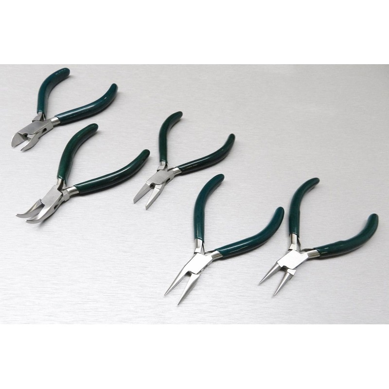5 Pc Jewelers Pliers Set Jewelry Making Beading Wire Wrapping