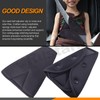 Rustark 2Pcs Black Seat Belt Adjuster for Kids and Adults