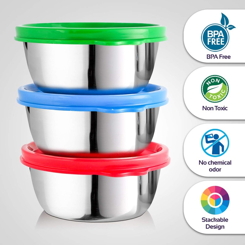 Signoraware Stainless Steel Containers Set | Eco Friendly Storage Canisters