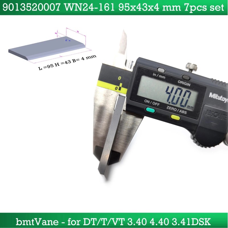 bmtCB carbon pump vane for Becker DT T VT 3.40