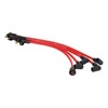 5Pcs 8mm Red Silicone HT Ignition Leads Spark Plug Wires