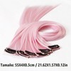 FOMIYES 10 Extensiones De Cabello SintéTico Con Clip Rosa Claro