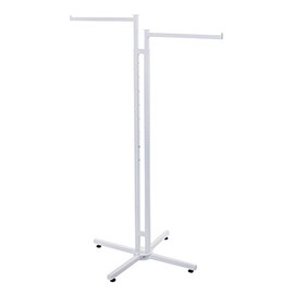 SSWBasics White 2-Way Clothing Rack with Straight Arms