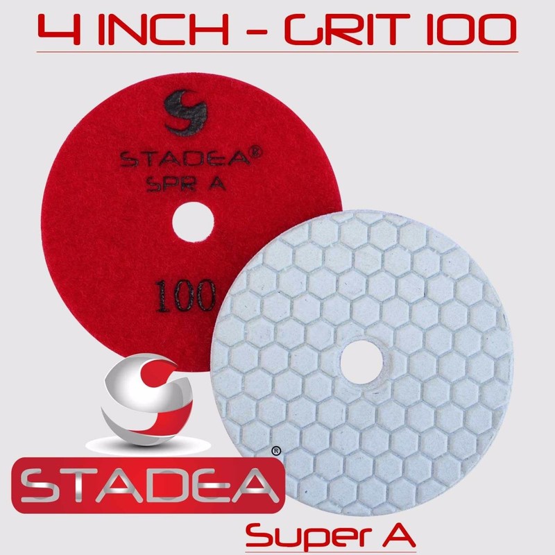 Stadea DPPD04SPRA400G1P Dry Concrete Diamond Polishing Pad for Concrete Stone