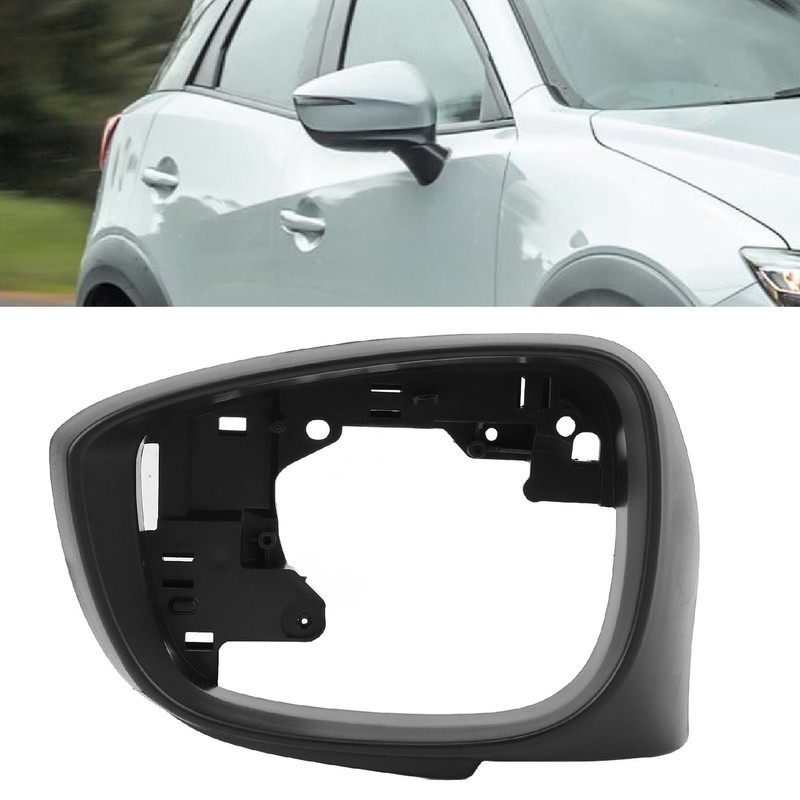 Side Mirror Cover Frame Black Decorative Door Side Wing Rearview