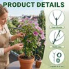 5pack Monstera Plant Support – Stackable Indoor & Outdoor Support,