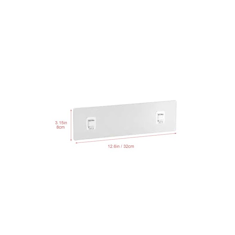 PUSDON Hanging Storage Baskets Accessory, Adhesive Strips with Hooks*6