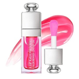 Hydrating Lip Glow Oil, Lip Oil Gloss Transparent Toot Tinted Nourishing Long Lasting Repairing Lightening Lip Lines (RASPBERRY) 0.2 OZ Glossy Lipgloss - Color: Color: RASPBERRY