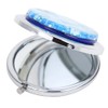 GlassOfVenice Murano Glass Millefiori Folding Compact Mirror - Aqua Silver
