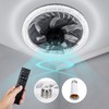 Socket Ceiling Fan Light,Bulb Socket Fan with Remote,Dimmable E26 Base
