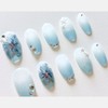 [Neat Serene] Handmade nail tips - Stiletto / [청초 Serene]