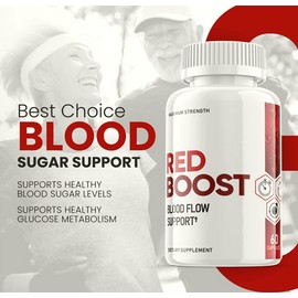 RedBoost Red Boost-Red Boost Blood Flow Support Pills-Red Boost for Men - 60 Capsules