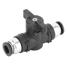 Hand Valve Pneumatic Quick Connector 2-Way Valve Fitting Adapter BUC Switch Joint Controller Tube Hose BUC-08 (8mm)