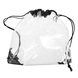 Kisangel Transparent Drawstring Bags Clear Drawstring Backpack PVC Gym Bags for Stadium Events Sports Bag